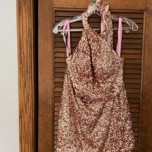 Blush prom buy Alekia two piece formal/ winter dance dress